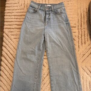 Zara high waisted wide legged jeans